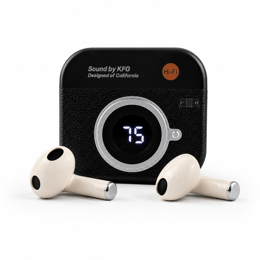 Q86 Retro Camera Design TWS Bluetooth Earbuds