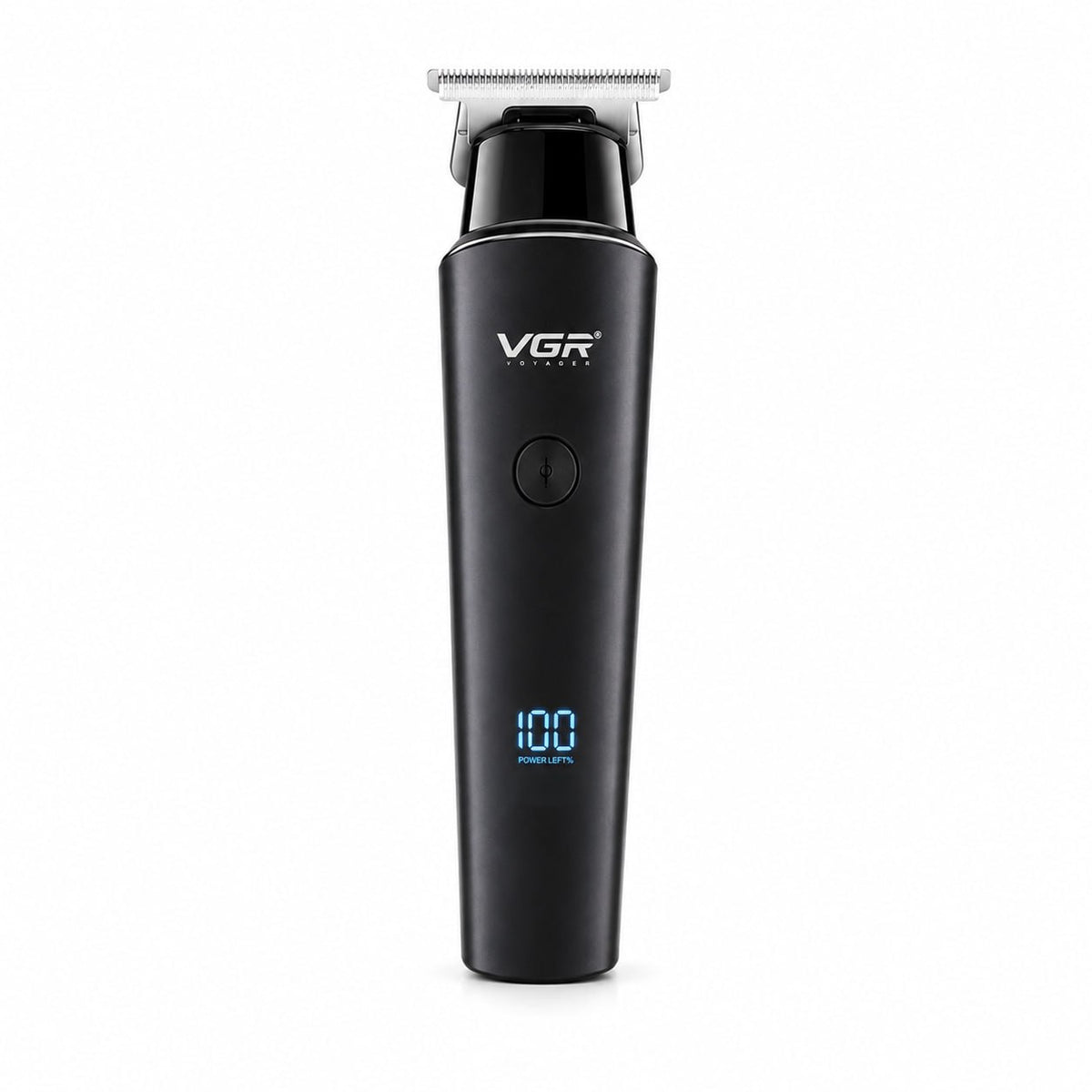 VGR V-937 Professional Cordless Hair & Beard Trimmer for Men – LCD Display, 500 Min Runtime, 2000mAh Battery, Zero Gap Stainless Steel Blade (Black