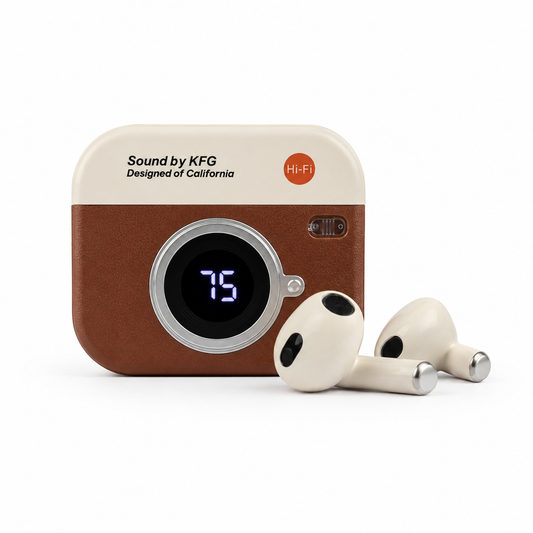 Q86 Retro Camera Design TWS Bluetooth Earbuds